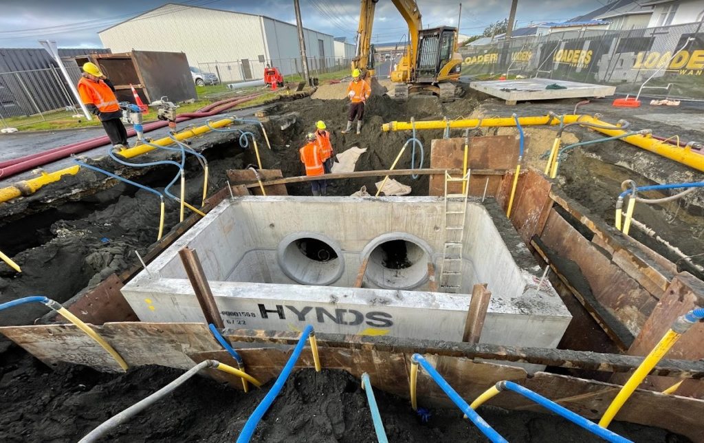 Drainage installation on a Loaders civil project