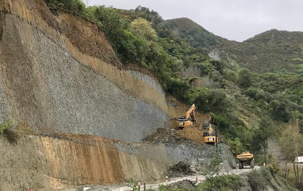 Bulk earthworks in progress on a Loaders civil site