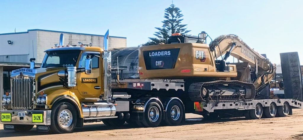 Loaders civil construction earthworks project